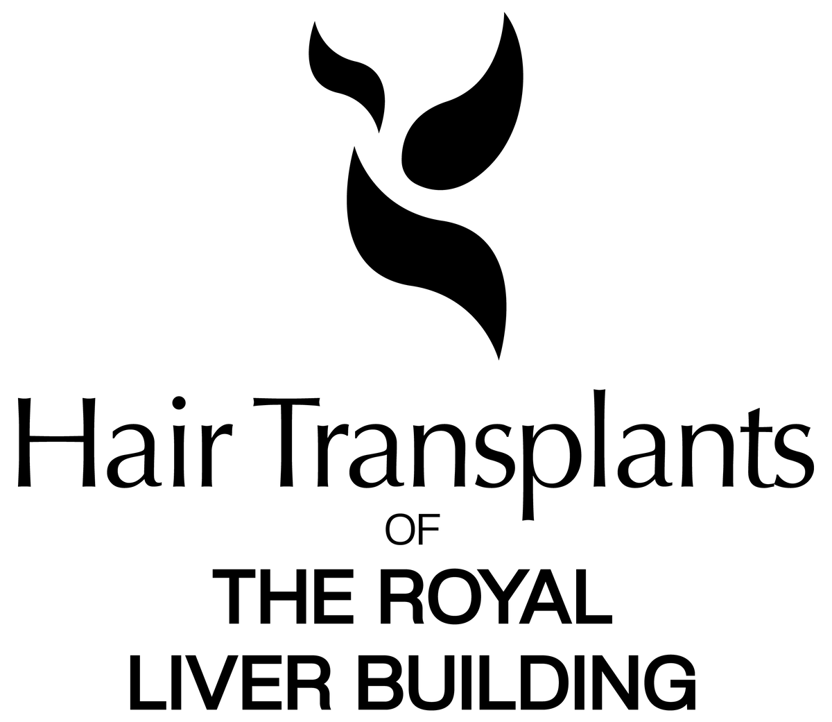 hair transplants of the royal liver building logo